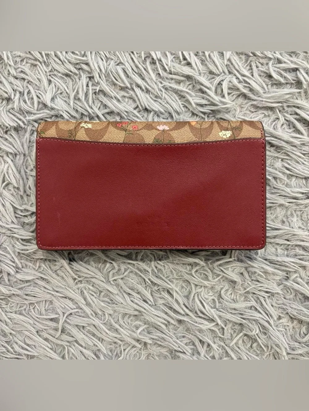 NWOT COACH Anna Foldover Clutch/Crossbody in Signature Canvas Wildflower Print